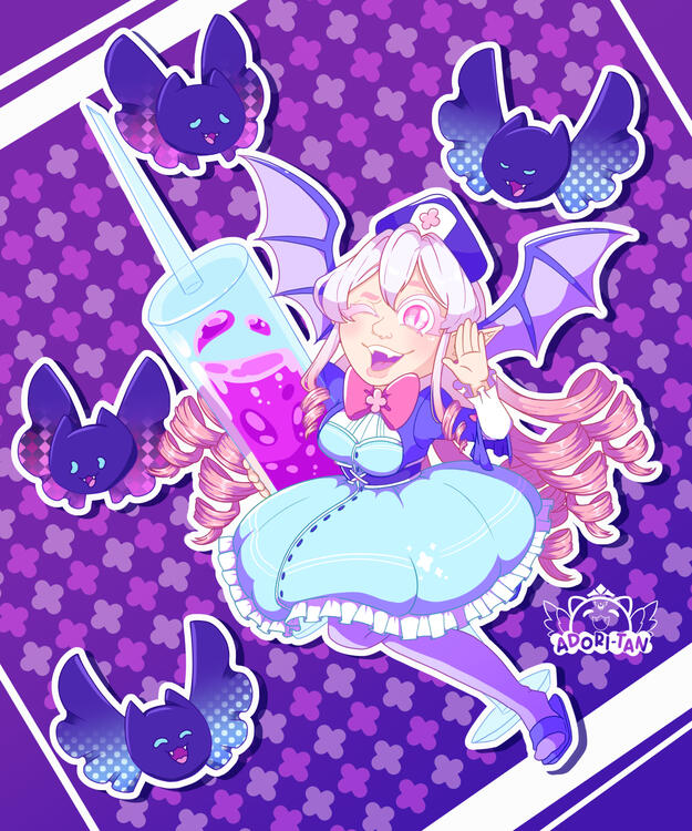 &quot;Candi Vampi&quot; OC Illustartion - 2023 personal work