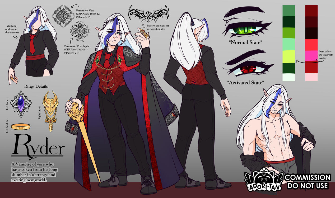 Vtuber Character Sheet - 2024 commission Vtuber Character Sheet - 2024 commission