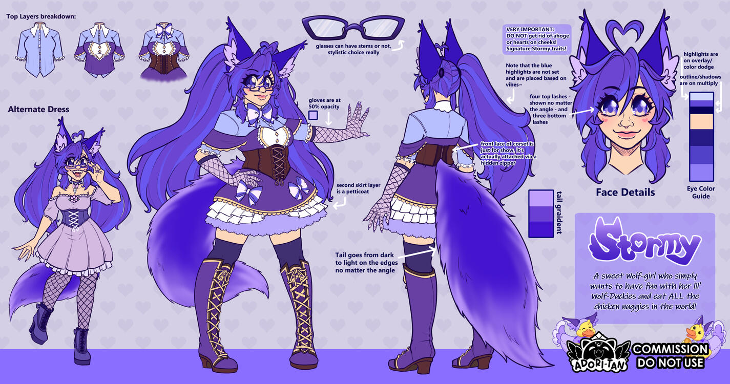 Vtuber Character Sheet - 2025 commission Vtuber Character Sheet - 2025 commission