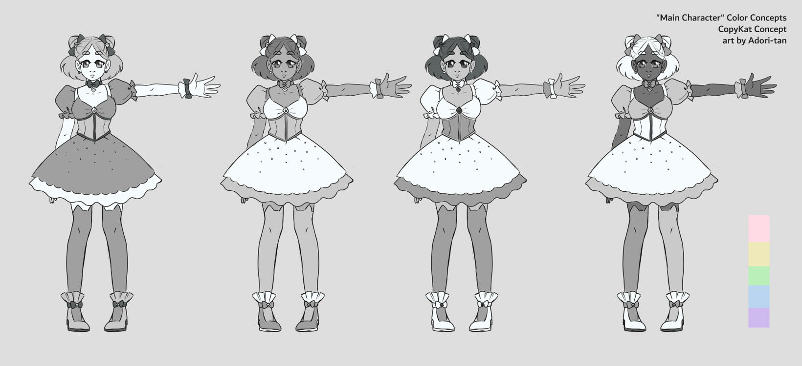 Character Color Concepts - CopyKat 2021