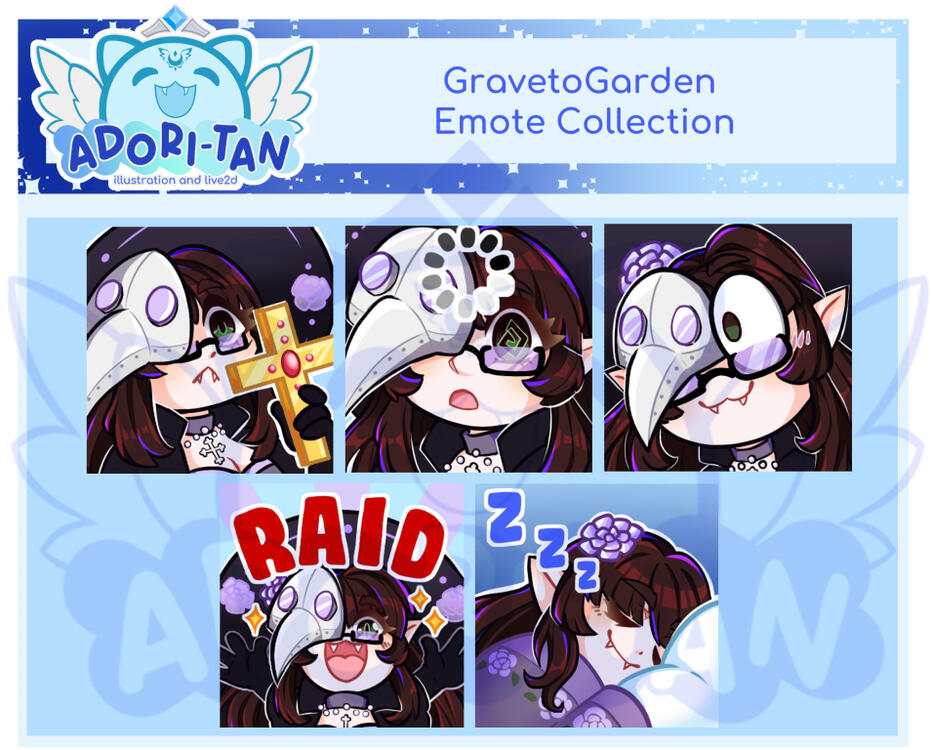 Character Emote Set - 2025 commission Character Emote Set - 2025 commission