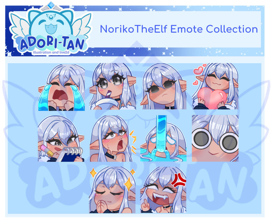 Character Emote Set - 2024 commission Character Emote Set - 2024 commission