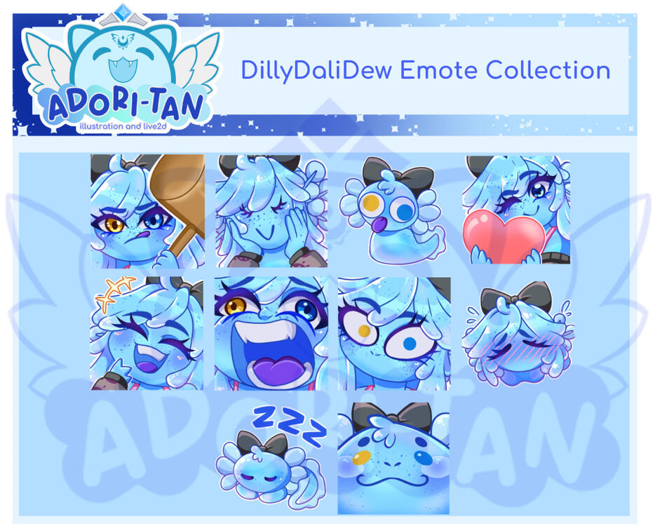 Character Emote Set - 2024 commission Character Emote Set - 2024 commission