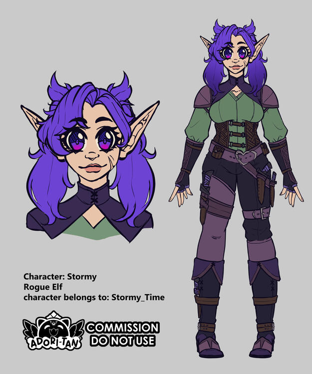 Example of Sketchy Character Design Reference Service